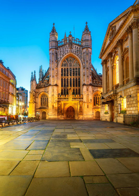 Twilight Majesty – Bath Abbey in Golden Light